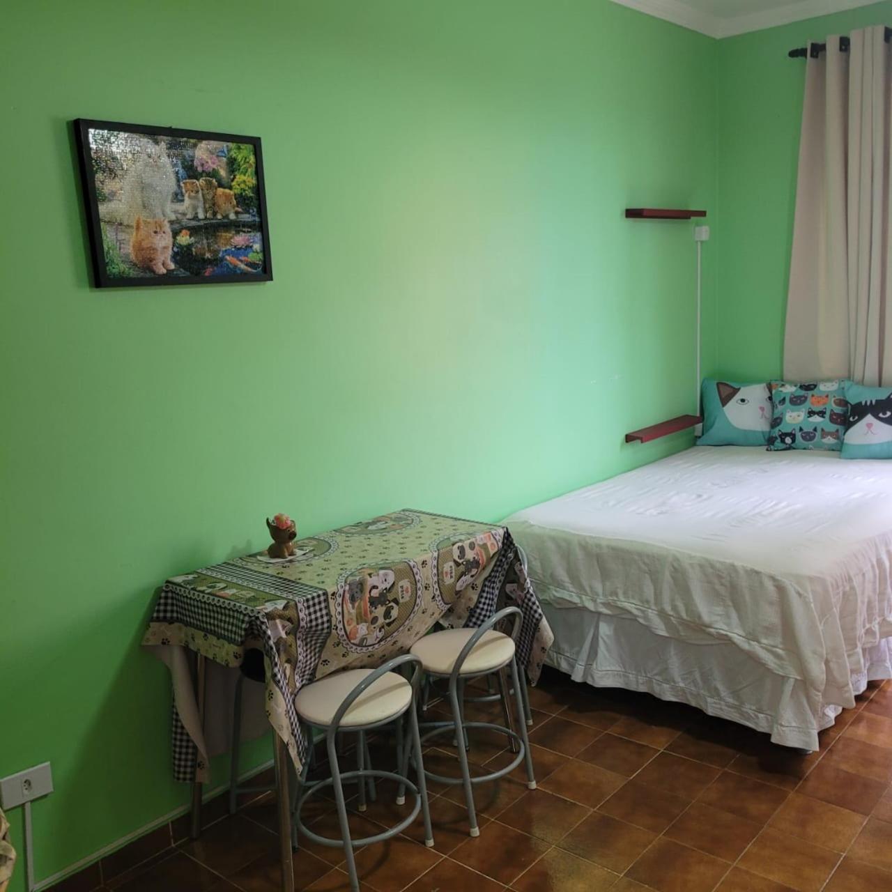 Kitnet Frente Pro Mar Em Vila Caicara, Portaria 24 Hs E Wifi Praia Grande  Ngoại thất bức ảnh