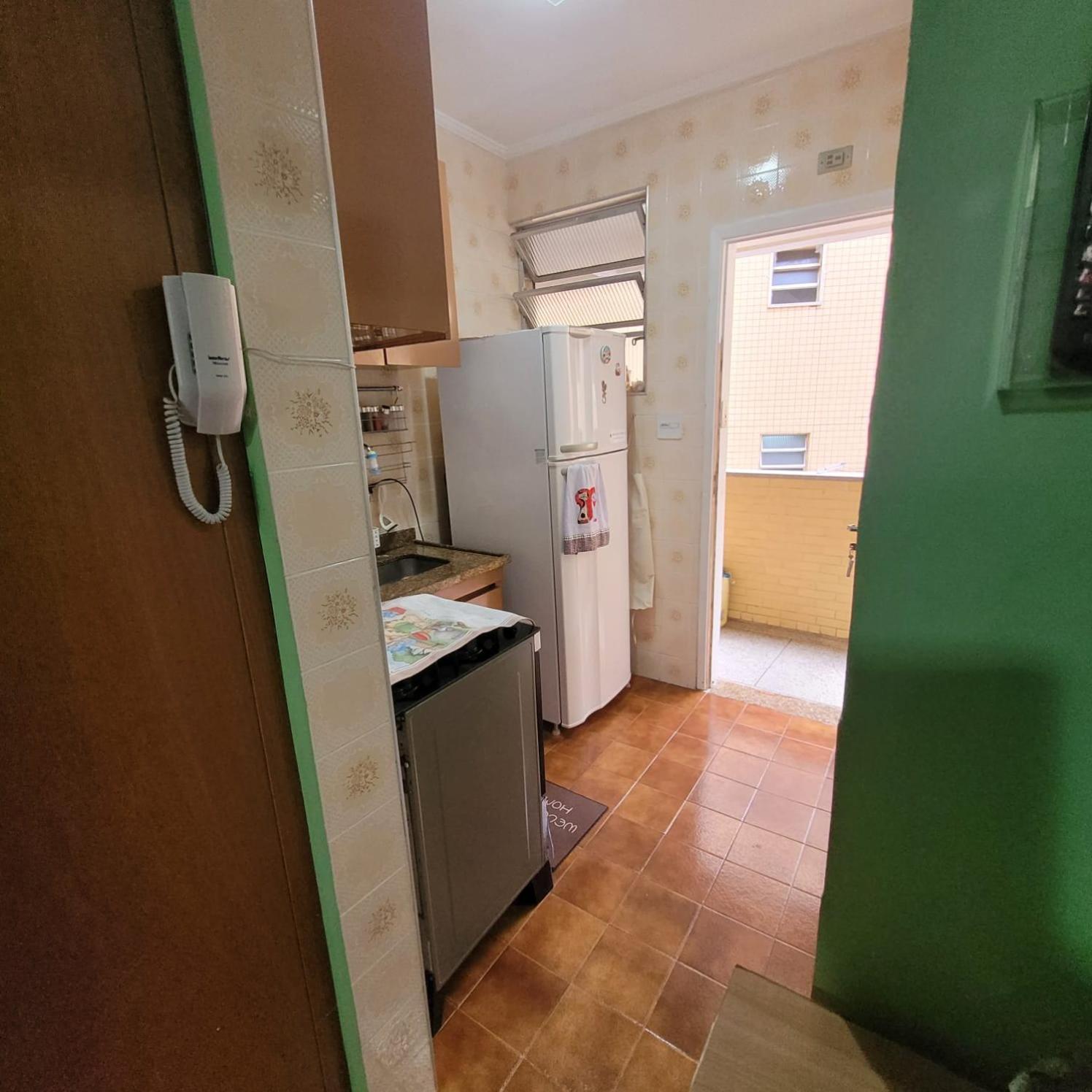 Kitnet Frente Pro Mar Em Vila Caicara, Portaria 24 Hs E Wifi Praia Grande  Ngoại thất bức ảnh